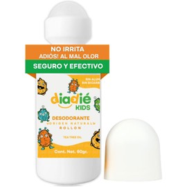 DIADIE KIDS Desodorante natural para Niños, Rollon 1 Pza