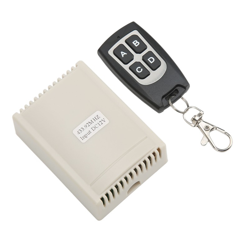 Wireless Relay Remote Control Switch 4 Channel Controller Set Kit