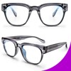 VISOONE Square TR90 Blue Light Blocking Glasses with Anti Glare