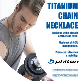 Phiten Pure Titanium Chain Necklace Highest-end Made in JAPAN [Japan Import] (23.6" (60cm))