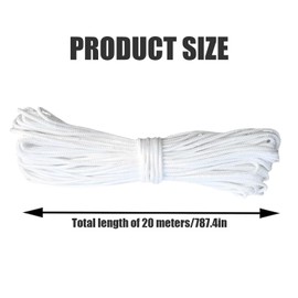 20 Meters Picture Hanging Cord, Heavy Duty Nylon Cord for Picture Frames, Strong and Durable String for Home and Office Décor