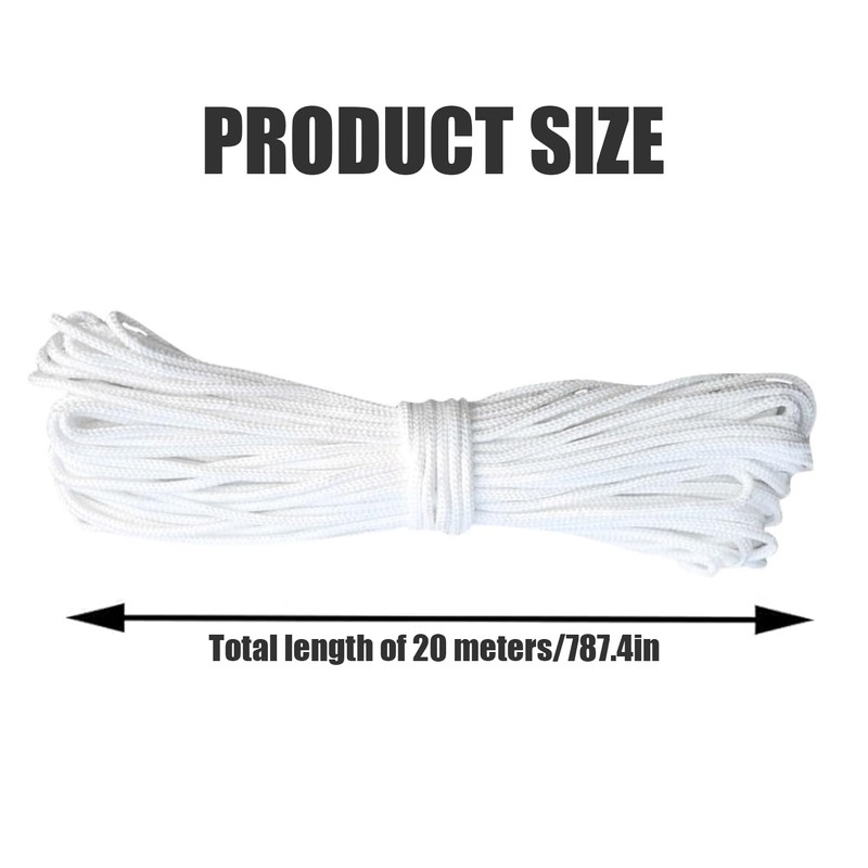 20 Meters Picture Hanging Cord, Heavy Duty Nylon Cord for