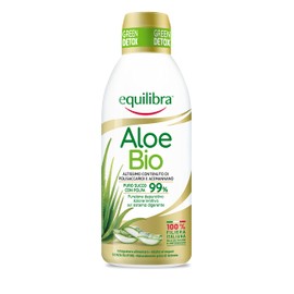 Equilibra Integratori Alimentari, Aloe Bio, Integratore Aloe Vera Puro Succo con Polpa 99%, Aloin Free, 100% Filiera Italiana Biologica, Vegan, Naturalmente Privo di Lattosio, Senza Glutine, 750 ml