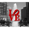 purenet Love Park Philadelphia on Canvas Made in US (12X14)