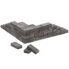 Vaguelly 150 PCS Miniature Brick, 1: 16 Mini Grey Wall