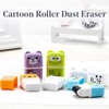 Adorable Cartoon Roller Pencil Erasers- Set of 6 Cute Animals-