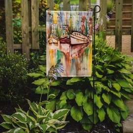 Caroline's Treasures JMK1157GF Ocean Springs Deep Sea Fishing Boats Flag, Small, Multicolor