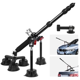 Mechrig Suction Cup Car Mount Kit for Insta360 X5/X4, Suction Cup Camera Mount with Telescopic Rod & Magic Arm & Clamp, Suction Camera Holder for Panoramic Shooting/Drone Perspective (SY024)