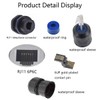 PENGLIN 2PCS Waterproof RJ11 Panel Mount Coupler Female to Female,