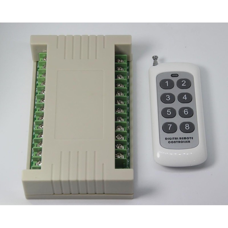 Wireless Multifunction Remote Electric Switch Motors 12V DC 8 Control