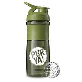 Purya Protein Shaker with Blender Ball, Green/White, 760 ml