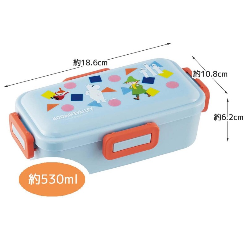 Skater PFLB6AG-A Lunch Box, 18.9 fl oz (530 ml), Moomin,