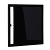Plasterboard Access Panel Black 100x100mm Soft Closing Polished PVC