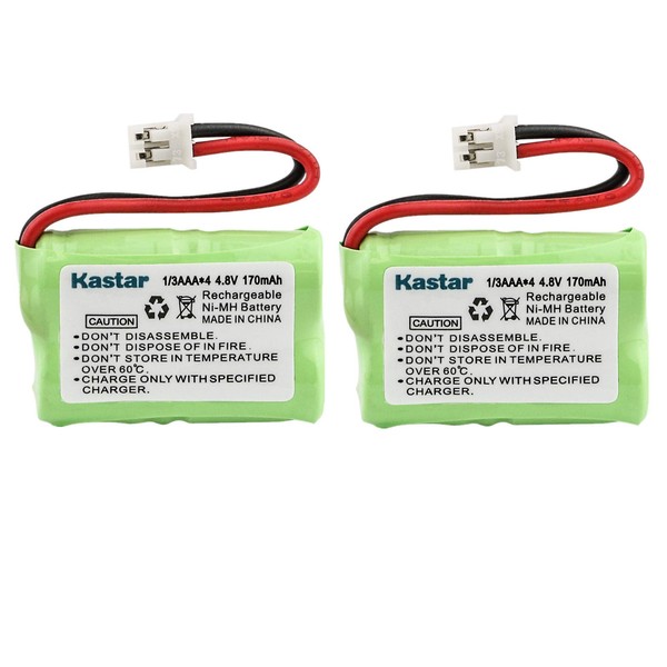 Kastar 2-Pack 4.8V 170mAh Ni-MH Rechargeable Battery for SportDog FR200,