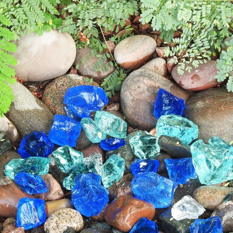 Hiland LR50-GLASS-BB Landscape Glass, Bahama Blend
