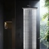 Cobbe Rainfall Shower Head for Bathroom, 11.8 Inch Large Rectangular