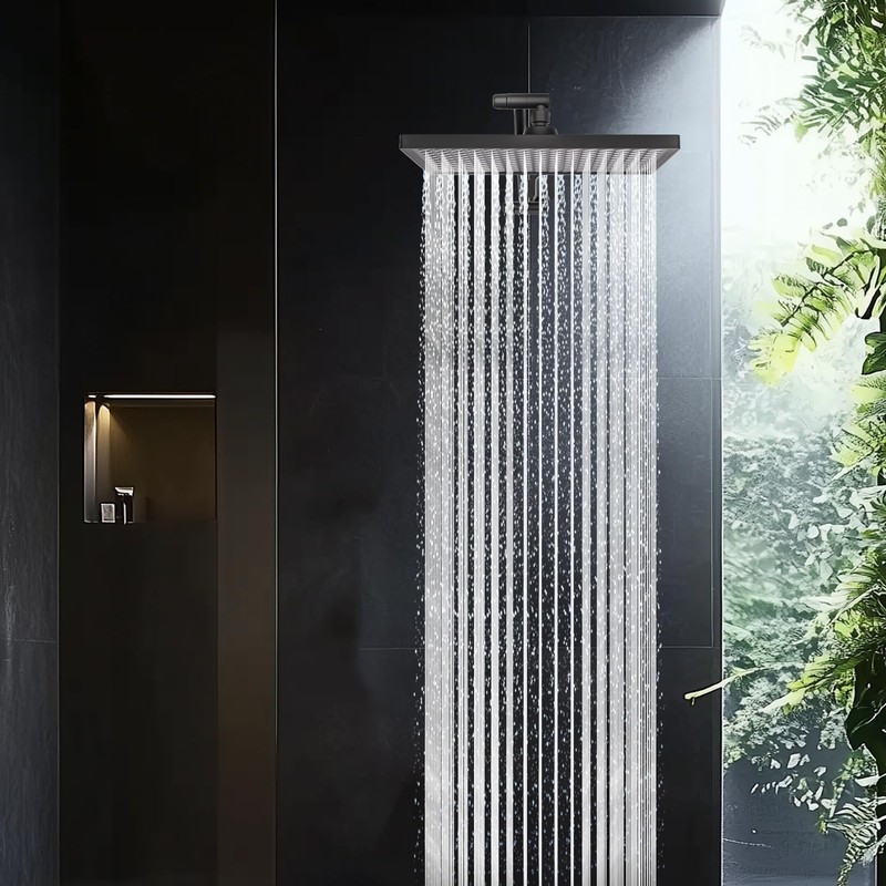 Cobbe Rainfall Shower Head for Bathroom, 11.8 Inch Large Rectangular