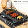 Cast Iron Grill/Griddle, 18’’X9’’ Non-Stick Top Griddle for Gas Grill,