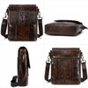 NIUCUNZH Leather Flap Messenger Bag for Men Small Crossbody Shoulder