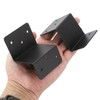 sourcing map 4 Pcs Z Brackets, Iron Double Angle Channel