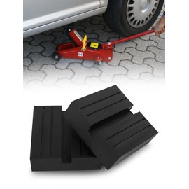 Largoods Jack Pad for Cars Rubber Support Jack Up Adapter Slip-Resistant Type Rubber Cushion Jack Attachment Square Universal Type 2-3 Ton 2-Piece Set