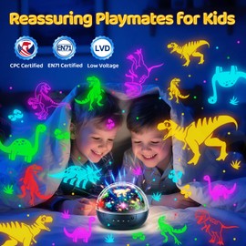 Dinosaur Toys for 3-8 Year Old Boys,3 in 1 Projector for 4 Year Old Boy Gift (Dinosaur, Ocean Animals, Moon & Star), Remote+Timer+Brightness Toddler Boy Toys 3-4, Birthday Gifts for Kids 3-10
