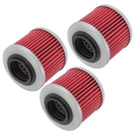 Caltric for Bombardier Can Am DS650 Racer 644 2000 Oil Filters 3-Pack