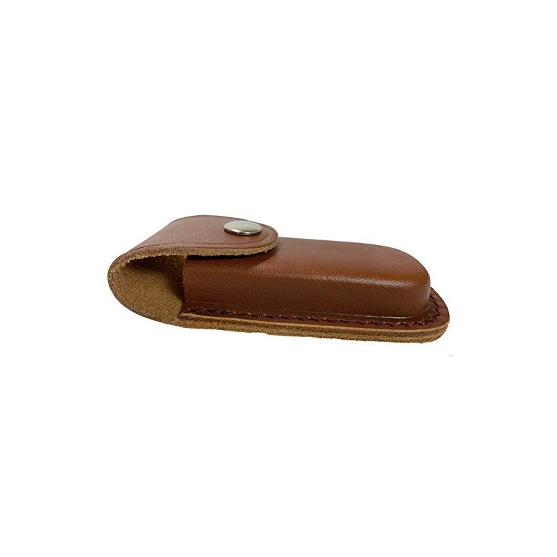 TUFF LUV Genuine Chunky Leather Tan Case Sheath Pouch [Compatible