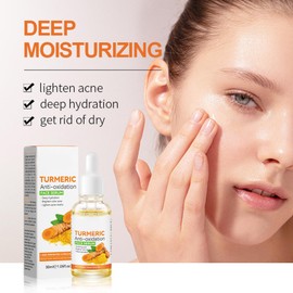 Pemarlis 3 Stück Turmeric Serum,Serum Zur Korrektur Dunkler Flecken,Turmeric Repair Face Serum, Aufhellung,Kurkuma dunkle Flecken Corrector Serum Öl für Gesicht & Körper,90ml