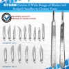 A2zScilab 100 Surgical Sterile Scalpel Handle Blades #10#11#12#14#15#16#20#21#22#23 + 2