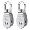 PLEAVIT Small Mini Pulley SUS304 Stainless Steel Rope Climbing Cargo