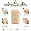 Esponja de lufa natural KUMARI KULTURE (Paquete de 4) Multiusos