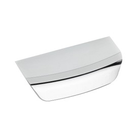 FURNIPART Handle Strip Glossy Chrome LA64 mm Modern Furniture Handle Width 96 mm Die-Cast Zinc Polished Chrome-Plated