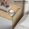Modern Wooden Nightstand, Durable, Elegant Design for Small Spaces, Wooden