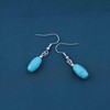 Cimenexe Bohemian Teardrop Turquoise Earrings Blue Turquoise Dangle Hook Earrings