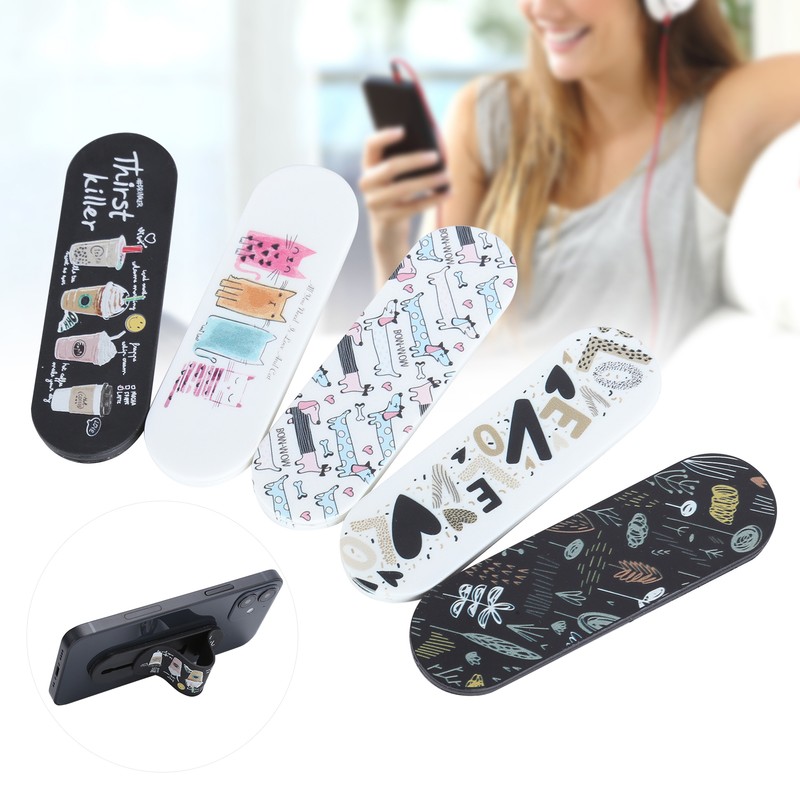 5Pcs MOMO STICK Smart Phone Adjustable Stand Finger Strap Reusable