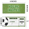 Qlnuk Soccer Birthday Invitations Soccer Ticket Invitations, Set of 20