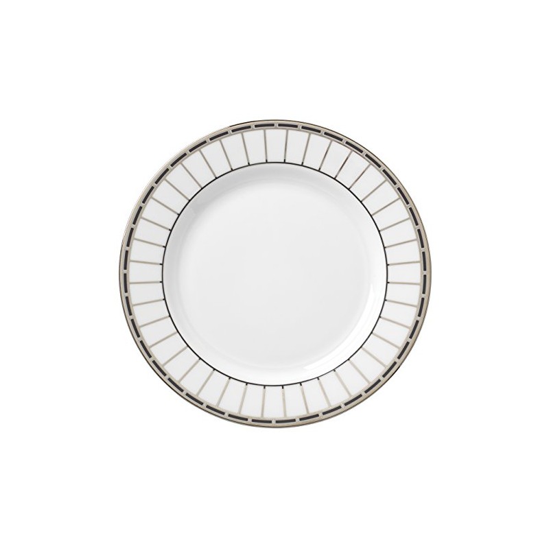 Lenox Platinum Onyx Butter Plate, White