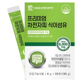 Daewoong Life Science Premium Psyllium Husk Dietary Fiber Powder Stick 30p, 180g, 1 piece / 대웅생명과학 프리미엄 차전자피 식이섬유 분말스틱 30p, 180g, 1개