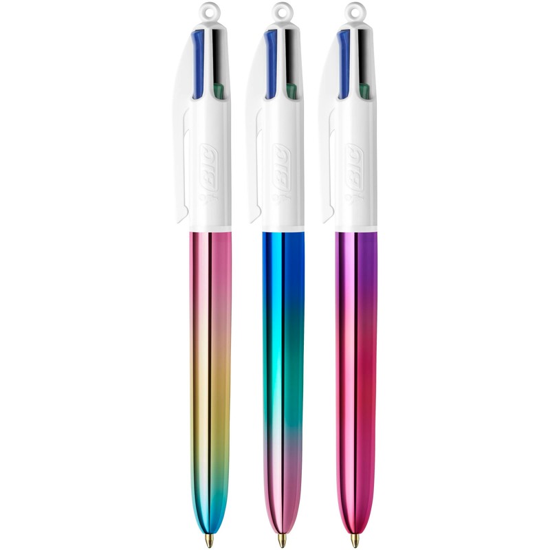 BIC 4 Colours Ballpoint Pen Set 4 Colours Gradient, Pack