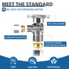 (4 Pack) BH Angle Stop Valve 1/2" Nominal Comp x