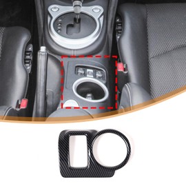 Central Control Water Cup Frame Decorating Cover Suitable for Nissan 370Z 2009-2020, Centre Console Cup Holder Decorative Sticker, Car Accessories Interior