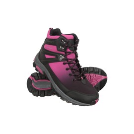 Mountain Warehouse Shadow Waterproof Womens Softshell Boots Dark Pink Womens Shoe Size 9 US