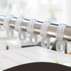 50 Pcs White Plastic Windproof Hanger Hooks Clothes Hanger Buckle