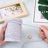 32 Yards 5mm Twisted Trim Cord Silver Polyester Twine Decorative
