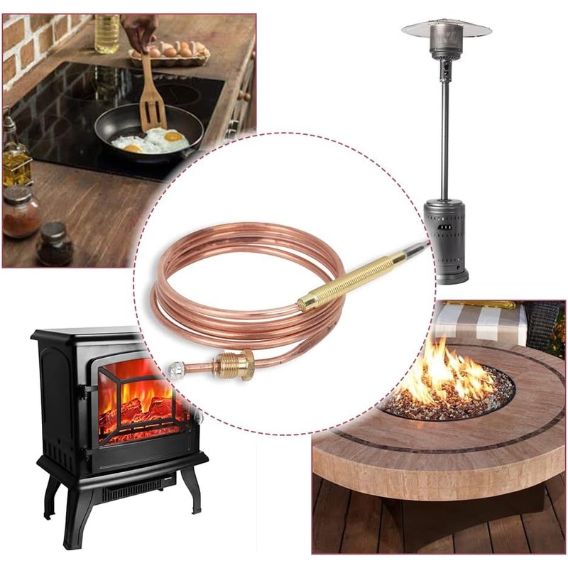 FIND A SPARE Universal 600mm Copper Gas Thermocouple Kit –