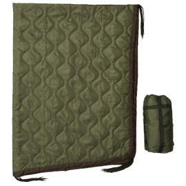 USGI Industries Military Woobie Blanket | Thermal Insulated Camping Blanket, Poncho Liner | Large, Portable, Insulation, Water-Resistant, for Hiking, Survival | Compression Carry Bag