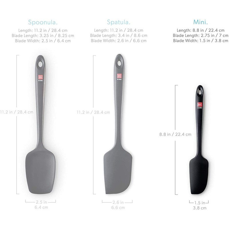 DI ORO Seamless Series Mini Silicone Spatula - BPA Free