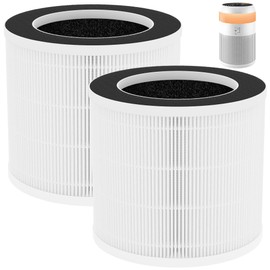 2 Packs Demi Replacement Filter Compatible with Afloia Demi Small Desktop Air Cleaner Purifier for Home Office, 3-in-1 Demi H13 True HEPA Filter,Fine Pre-Filter and Activated Carbon Filter