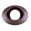 NICOR Lighting 6 inch Oil-Rubbed Bronze Recessed Gimbal Ring Trim,